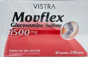 รูปภาพของ Vistra Movflex Glucosamine Sulfate 1500mg. 30ซอง วิสทร้า มูฟเฟลกซ์ กลูโคซามีน ซัลเฟต